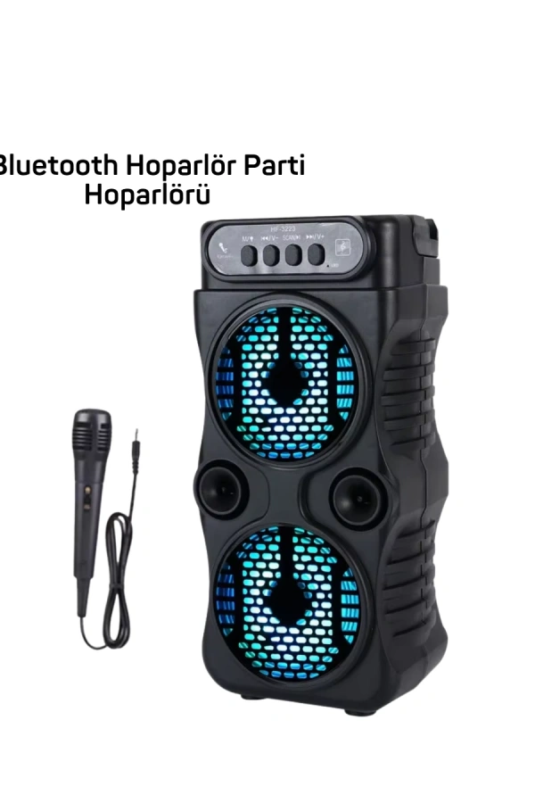 LED Parti Işıklı Bluetooth Hoparlör