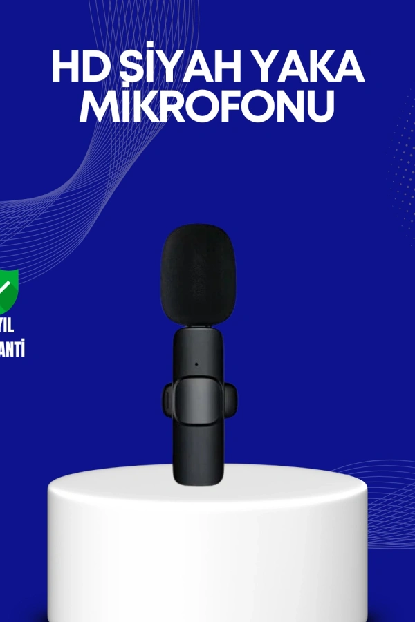 Lightning Girişli 2’li Kablosuz Yaka Mikrofonu Çift Kişilik Kayıt