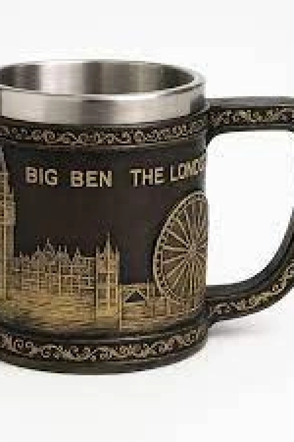 Londra Detaylı Çelik Kupa