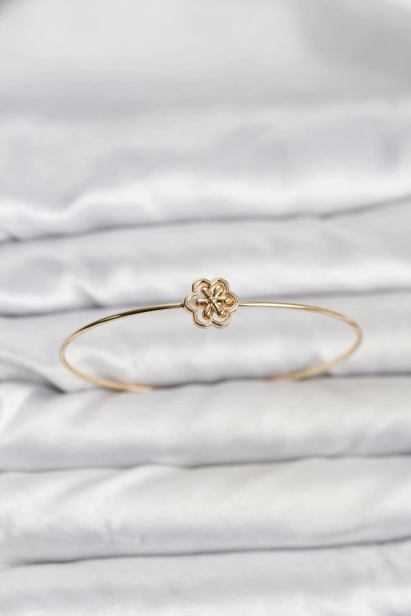 Lotus Model Gold Renk Bileklik