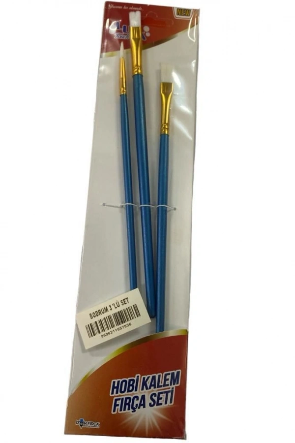 Luna Bodrum Hobi Kalem Fırça Seti 3 Parça