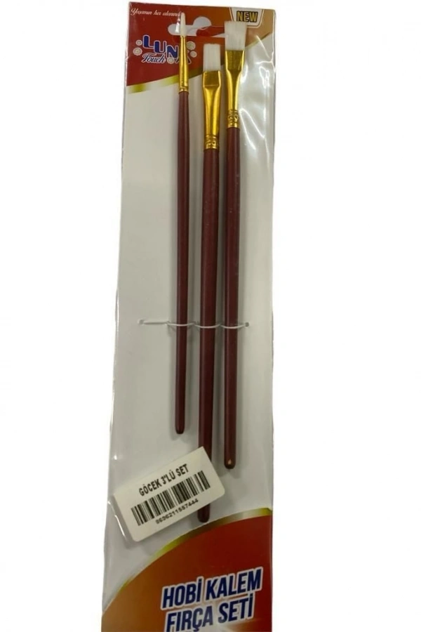Luna Göcek Hobi Kalem Fırça Seti 3 Parça