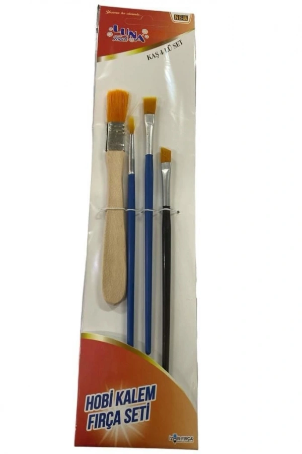Luna Kaş Hobi Kalem Fırça Seti 4 Parça