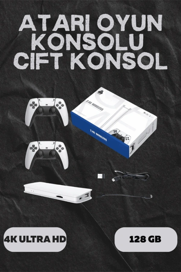 M15 Retro Konsol – 20.000 Oyunlu, Çift Gamepadli, 4K HDMI