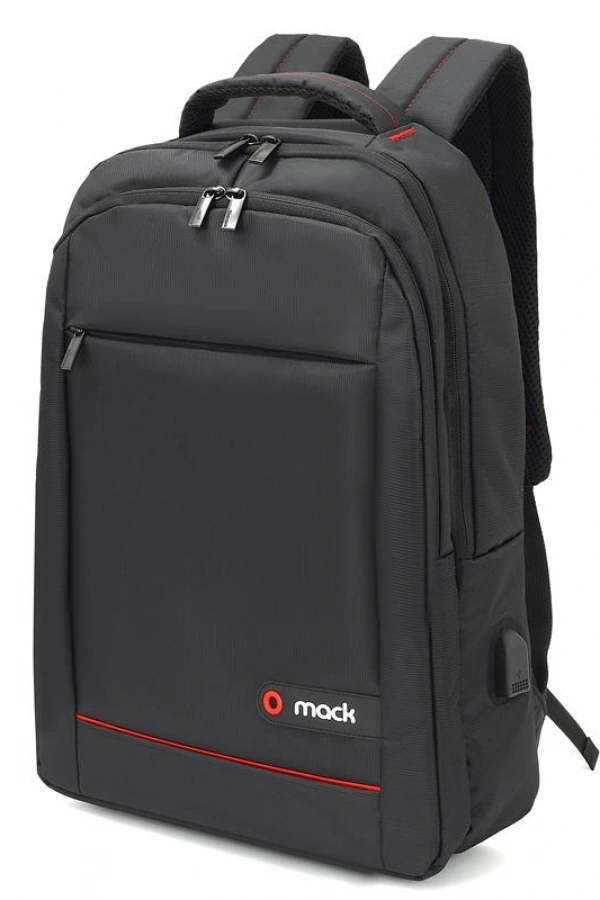 MACK MCC-006 15.6 OFFICE USB GİRİŞLİ NOTEBOOK SIRT ÇANTASI SİYAH