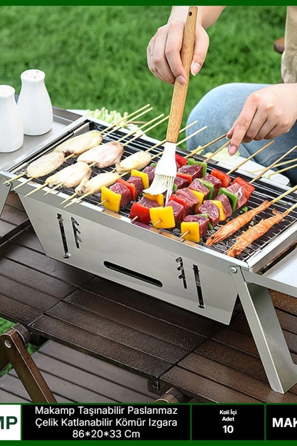 Makamp Taşınabilir Çelik Izgara 037