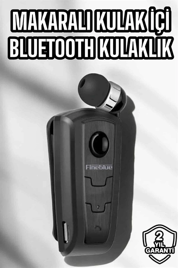 Makaralı Bluetooth Kulaklık Kulak İçi Android iOS Uyumlu Titreşimli