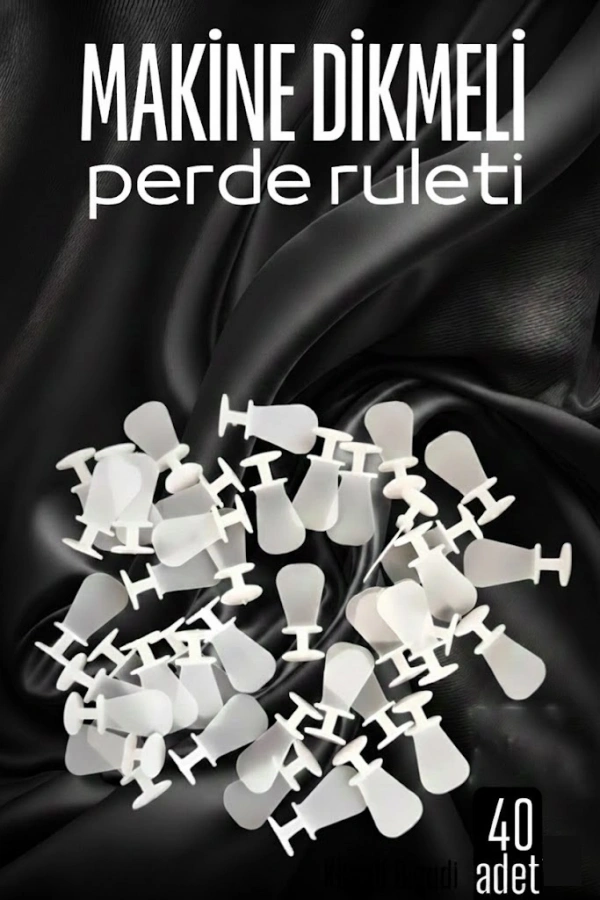Makine Dikmeli Perde Düğmesi Perde Ruleti Perde Düğmesi 40 Adet