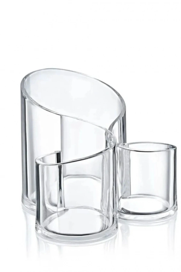 Makyaj Organizeri Şeffaf - 3 Gözlü