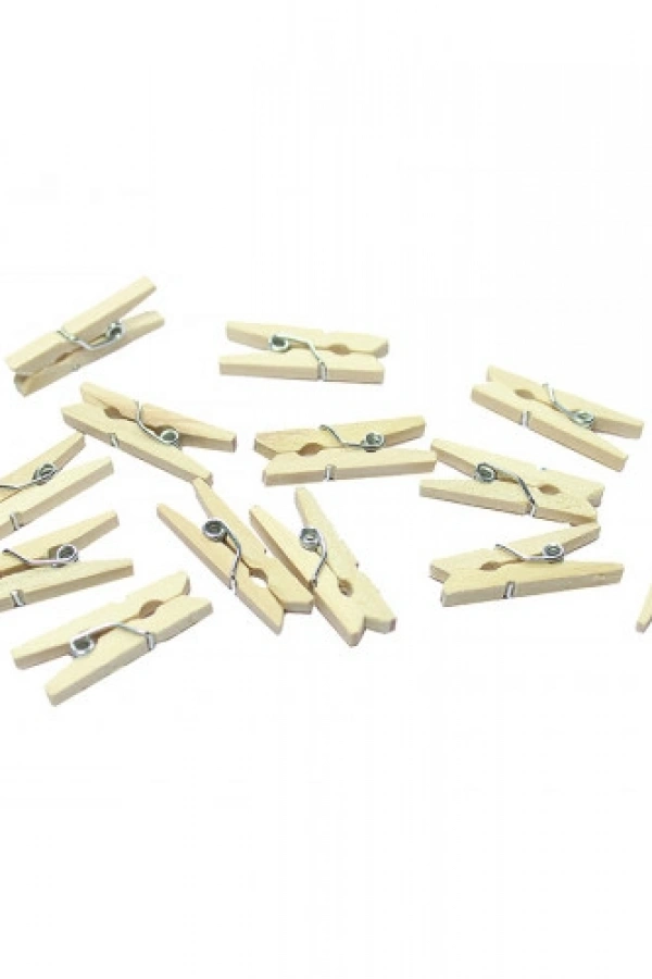 Mandal Mini Ahşap Mandal (10 Adet)