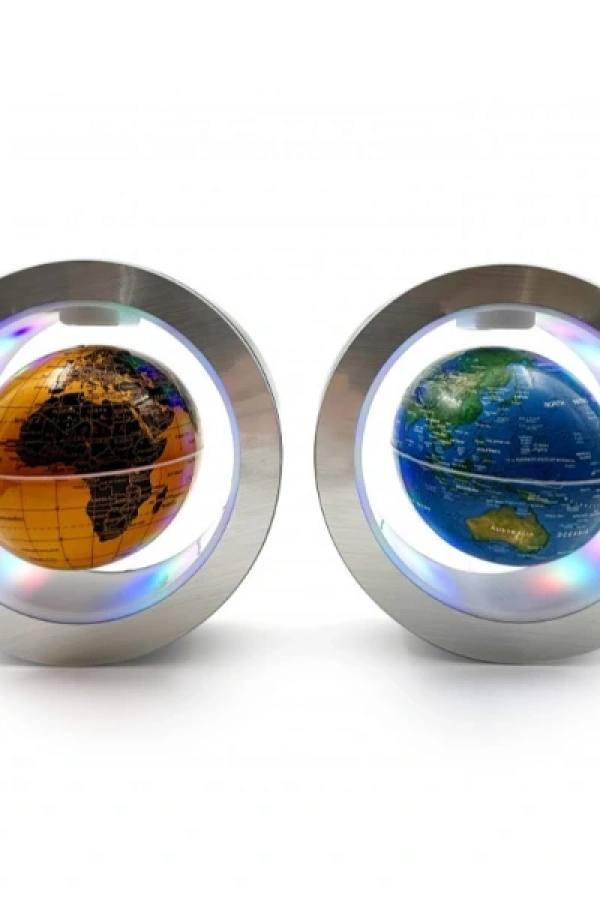 Manyetik Yuvarlak Ledli Dünya Küre