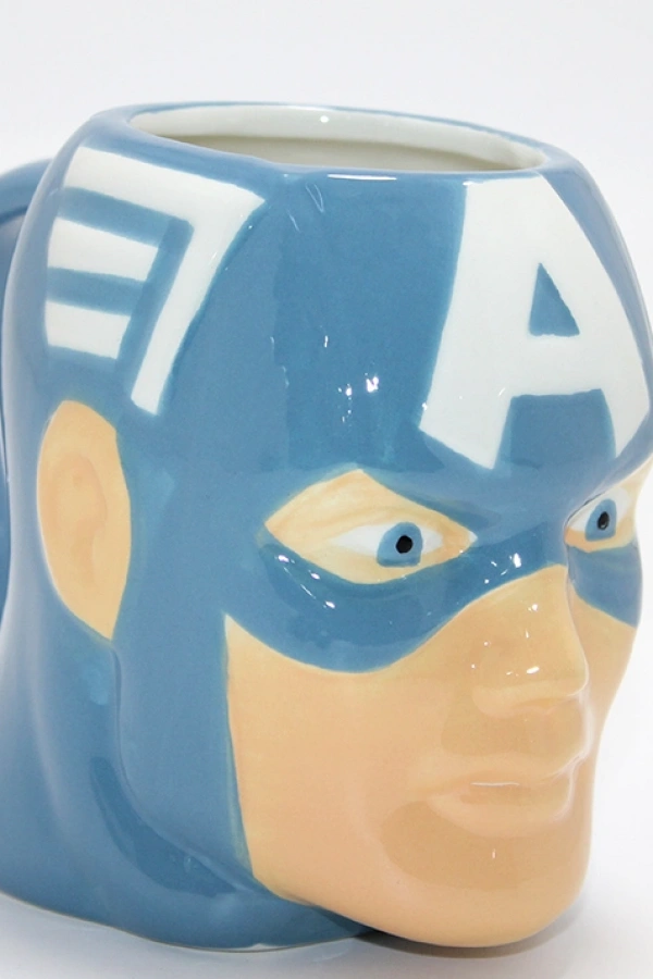 Marvel Captain America (Kaptan Amerika) 3D Kabartmalı  Kupa Bardak