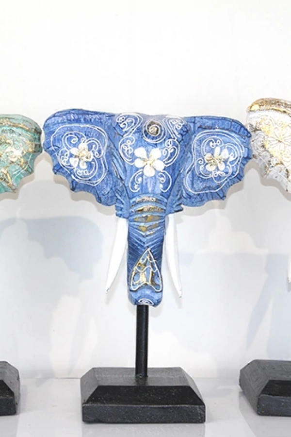 Maun Ağacı Fil Kafası Dekoratif