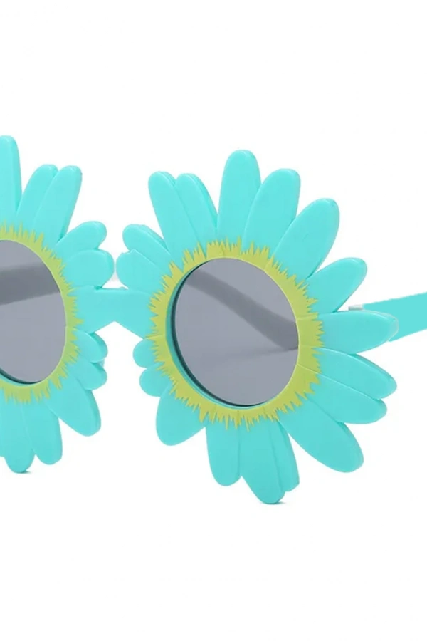 Mavi Renk Papatya Şekilli Parti Gözlüğü