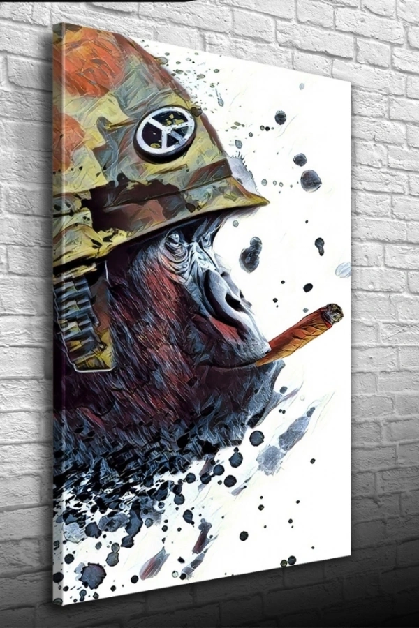 Maymun Asker Kanvas Tablo 50 x 70