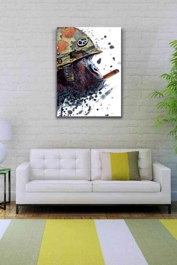 Maymun Asker Kanvas Tablo 50 x 70