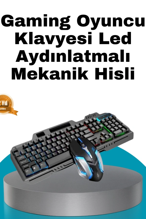 Mekanik Seti – LED Işıklandırma ve Ergonomik Mouse