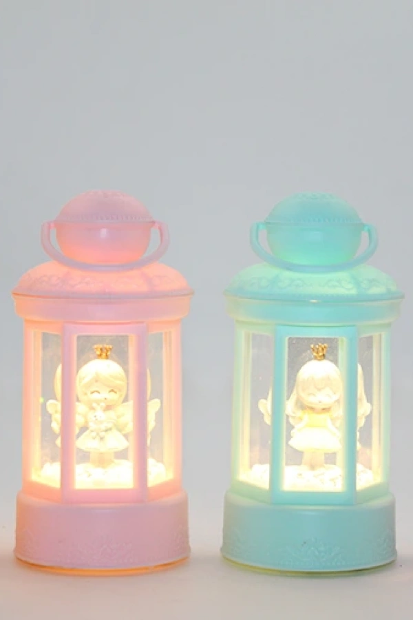 Melek Figürlü Işıklı Kar Küresi