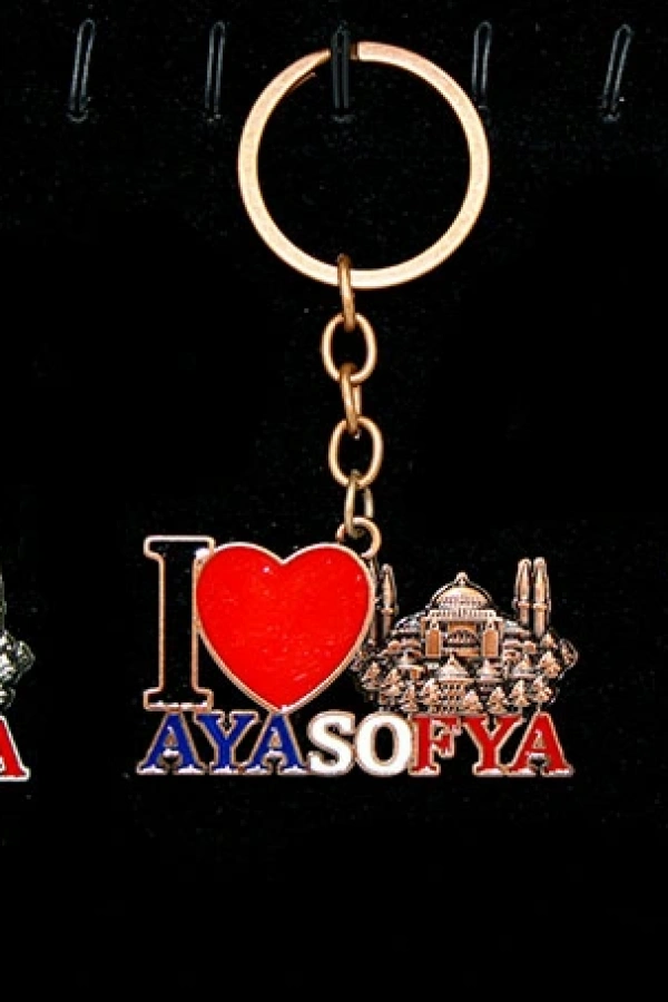 Metal Ayasofya Anahtarlık (I Love Ayasofya)