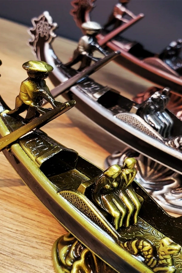 Metal Dekoratif Venedik Kayık