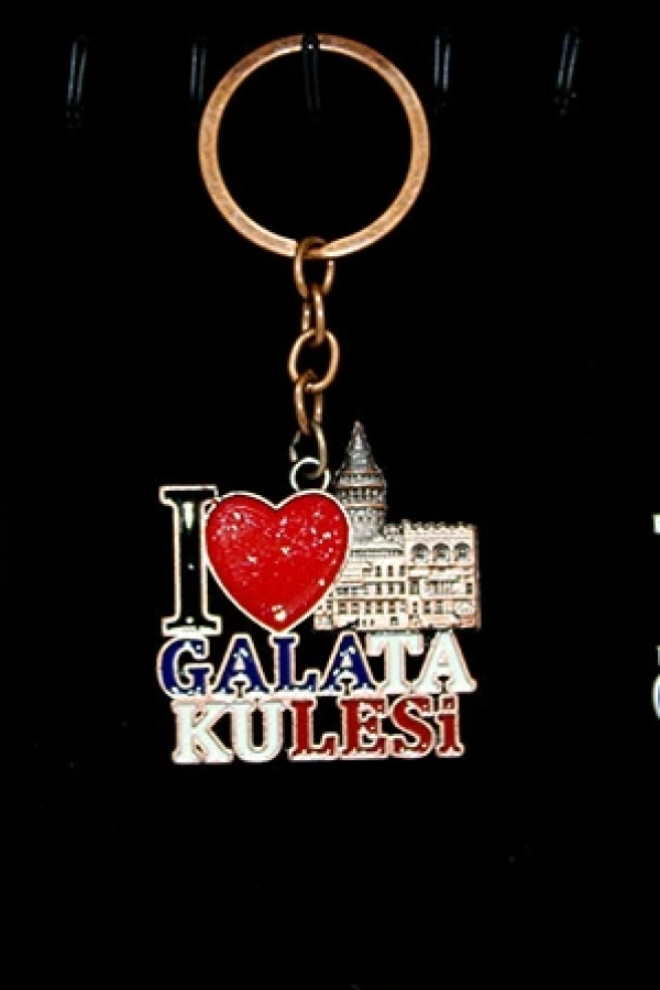 Metal Galata Kulesi Anahtarlık (I Love Galata Kulesi)