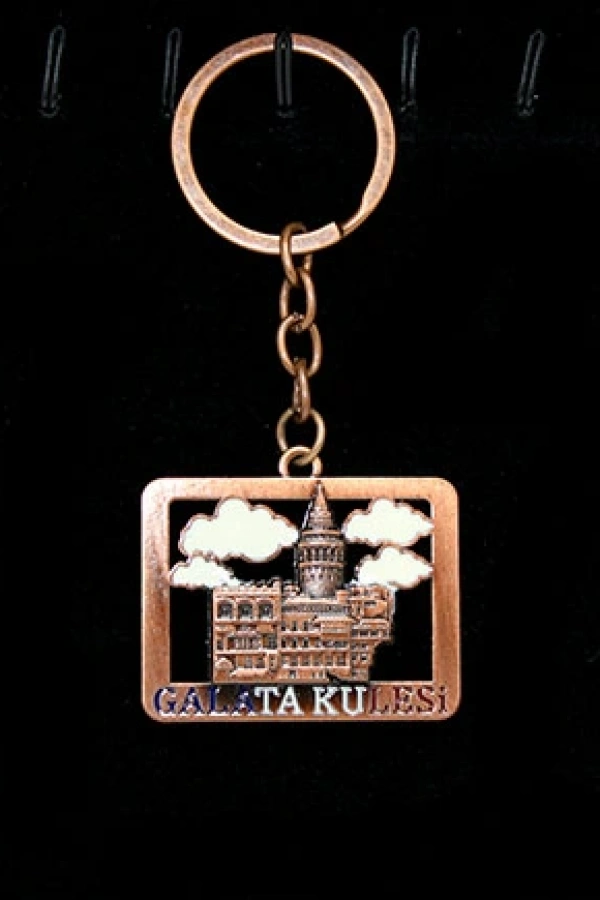 Metal Galata Kulesi Anahtarlık Model 1
