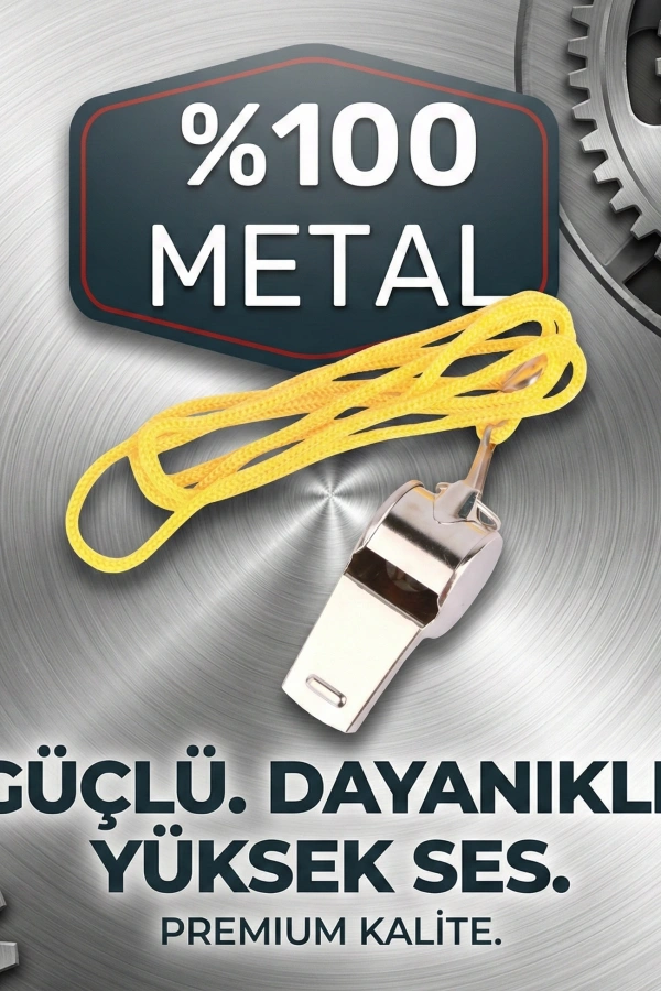 Metal Ipli Hakem ve Deprem Düdüğü (24lü)