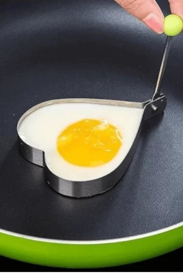 Metal Kalp Omlet Krep Kalıbı