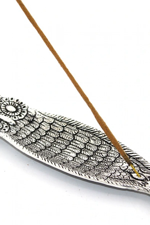 Metal Kayık Baykuş Tasarımı Tütsülük Model 1