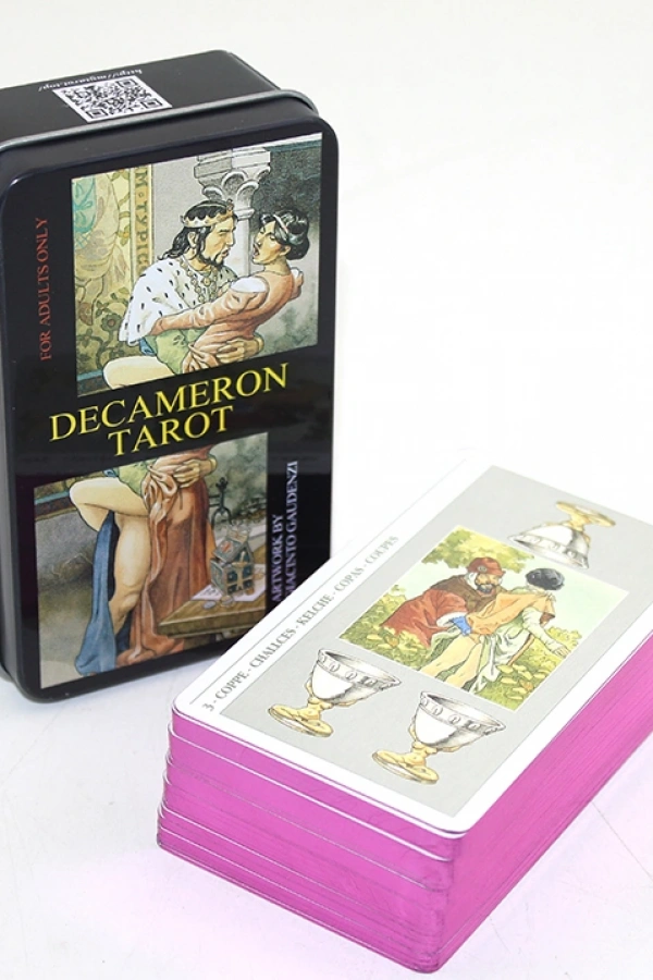 Metal Kutulu Tarot Kartı Decameron