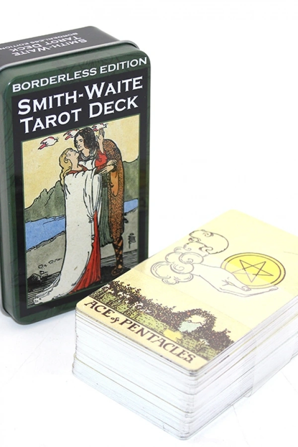 Metal Kutulu Tarot Kartı Smith-Waite