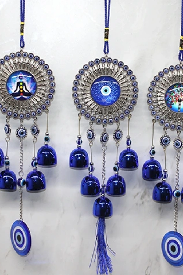 Metal Nazar Boncuğu Çan Model 9