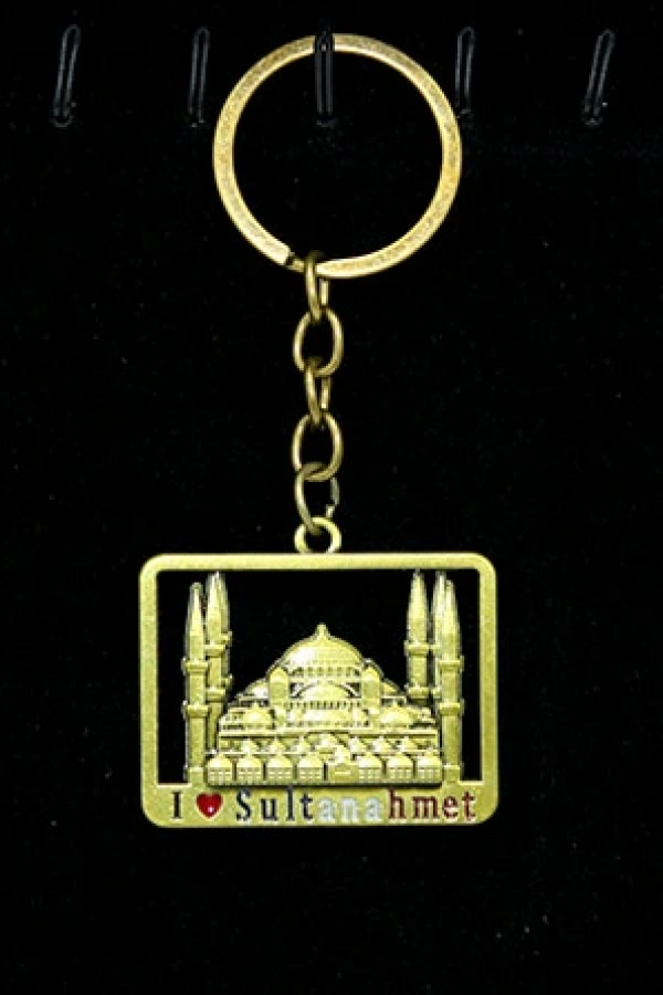 Metal Sultanahmet Anahtarlık Kare