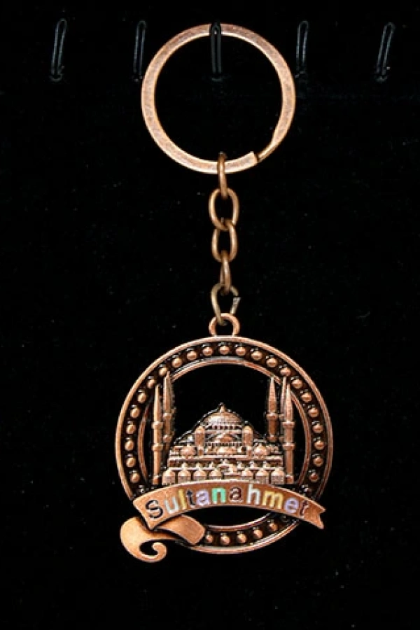 Metal Sultanahmet Anahtarlık Yuvarlak