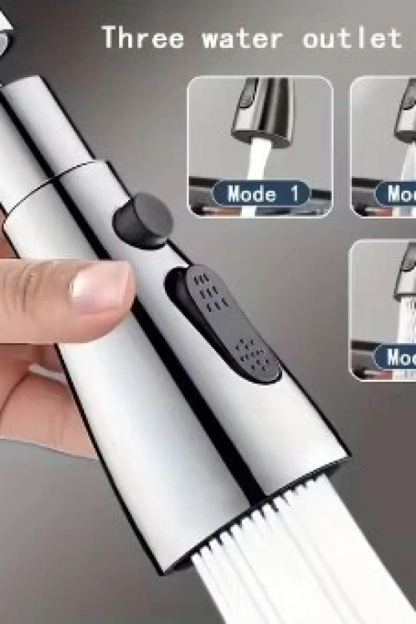 Metalik Musluk Başlığı 3 Fonksiyon