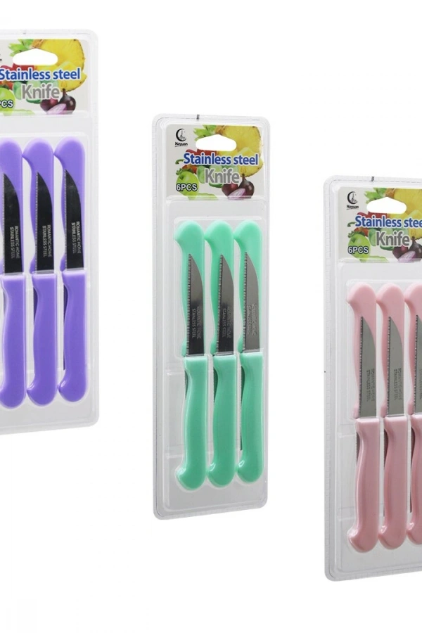 Meyve Bıçağı Seti - 6lı Paket - Paslanmaz Çelik