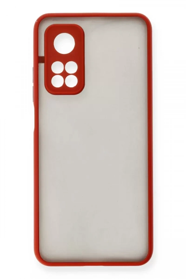 Mi 10T Kılıf Montreal Silikon Kapak - Kırmızı