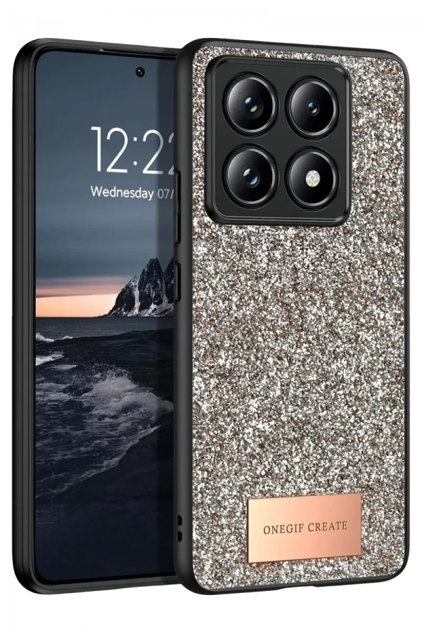 Mi 14T Pro Bright Simli Kapak - Gold