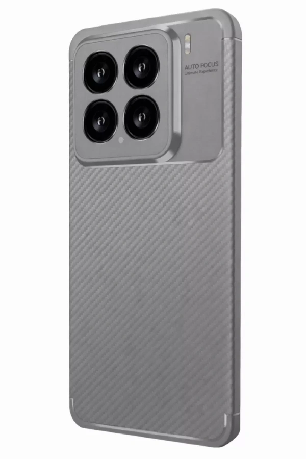 Mi 15 Kılıf Auto Focus Karbon Kapak - Gri