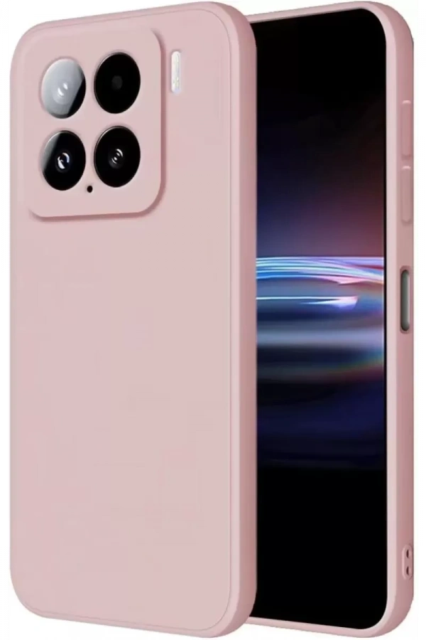 Mi 15 Kılıf Nano içi Kadife Silikon - Pudra