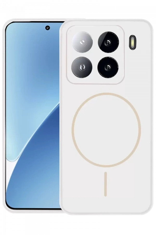 Mi 15 Pro Kılıf Jully Magsafe Kapak - Beyaz