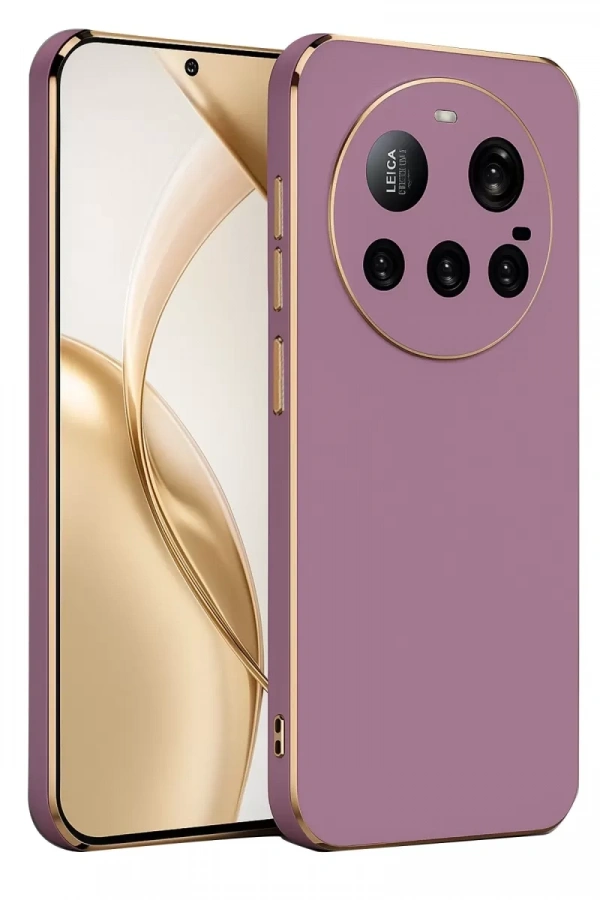 Mi 15 Ultra Kılıf Volet Silikon - Mor