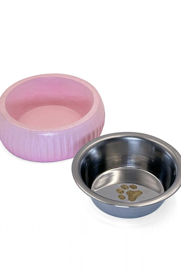 Mikopet Organik Seramik Mama Kabı Pembe