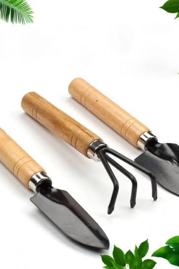 Mini Ahşap Hobi Bahçe Seti 3 Adet