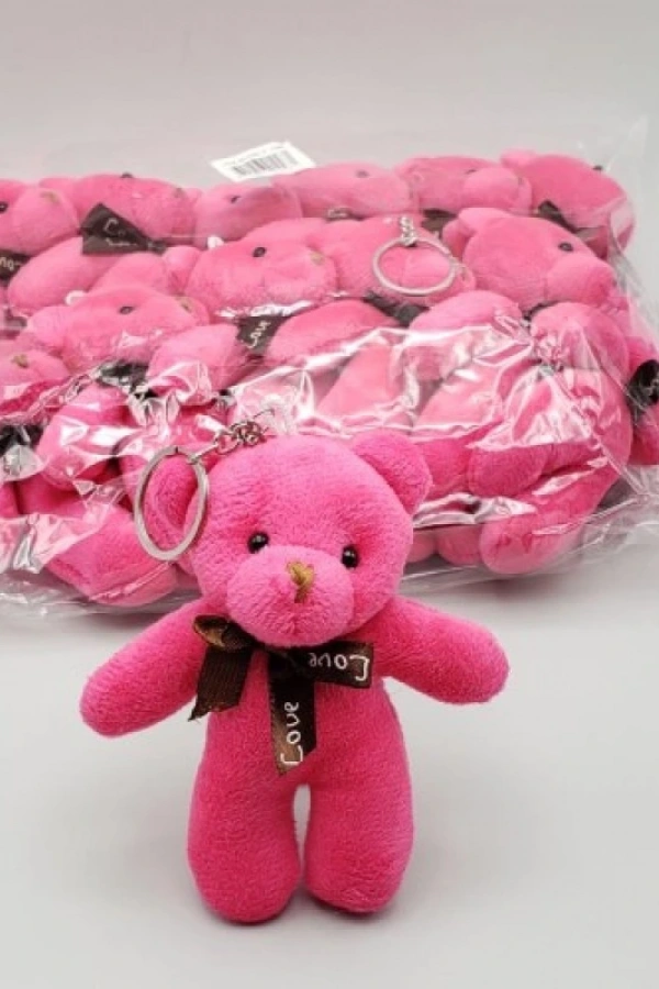 Mini Ayıcık Anahtarlık Pembe Renk