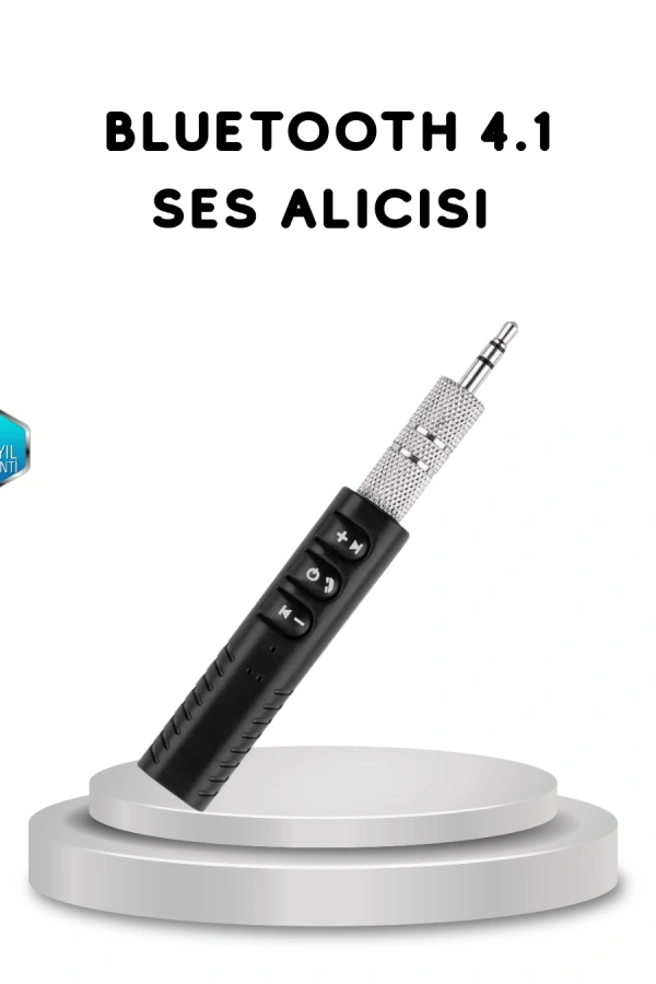 Mini Bluetooth Ses Alıcısı 3.5mm Girişli Kablosuz Müzik Adaptörü