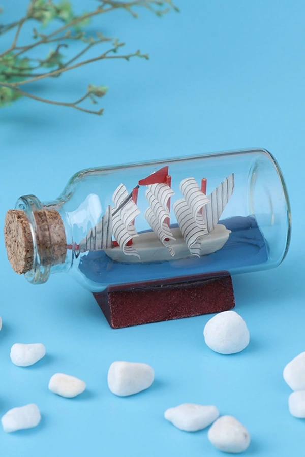 Mini Boy Şişe İçerisinde Gemi Maketi