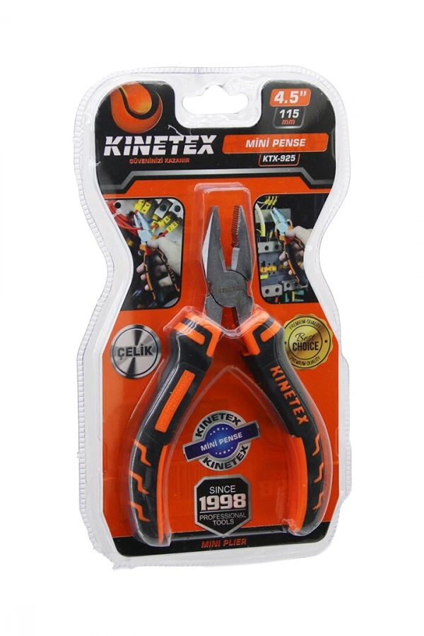Mini Çelik Pense - 4.5 İnç - 115 mm - Yaylı