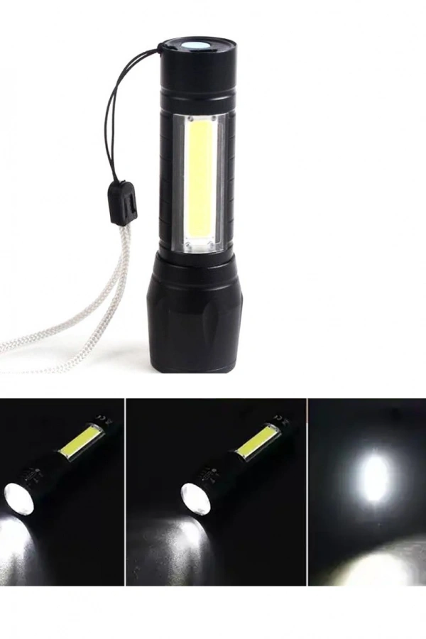 Mini Çok Güçlü Şarjli El Feneri Xpe-Cob Led Wt-030