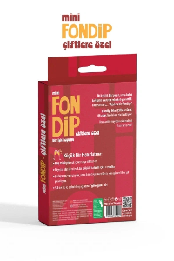 Mini Fondip Çiftlere Özel Eğlenceli Kart Oyunu